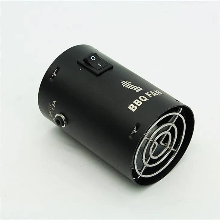 Nowa konstrukcja Okrągła dmuchawa na węgiel drzewny do grilla 5 V Dmuchawa z wentylatorem do grilla z linią USB FD315A(R)