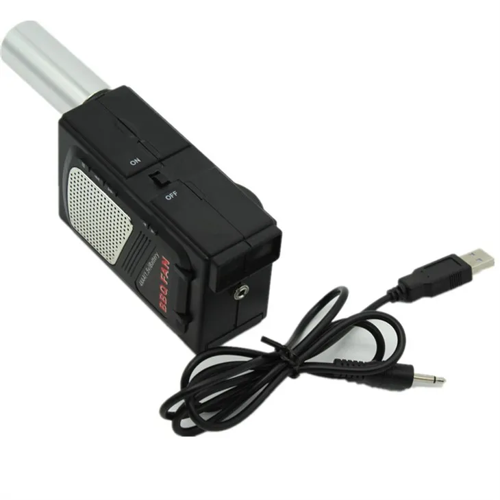 Zaktualizowana nowa dmuchawa do grilla DC Przenośna dmuchawa do grilla dymnego z kablem USB FD311A