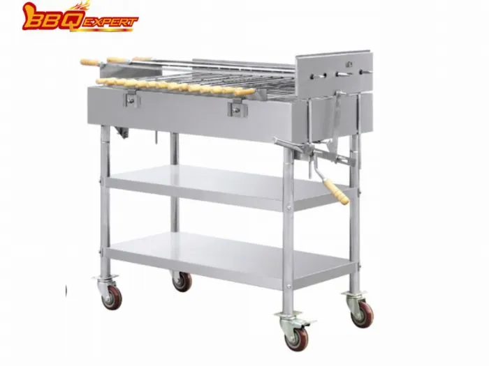 Luksusowa kuchnia Elektryczny rożen do grillowania Crypus Rożen ze stali nierdzewnej do grilla